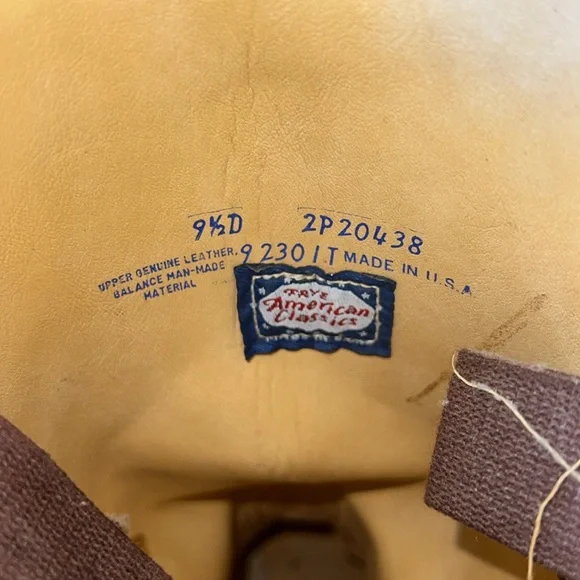 Vintage made in USA Frye American classics size 9 1/2 D 2p20438 - Picture 10 of 11